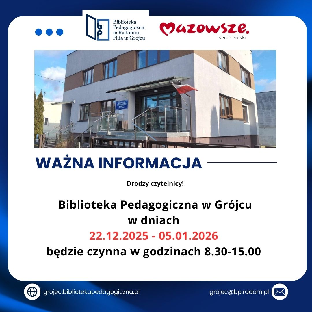 Godziny pracy w okresie świąteczno-noworocznym.